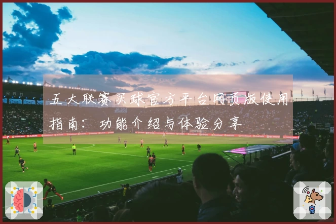 五大联赛买球官方平台网页版使用指南：功能介绍与体验分享